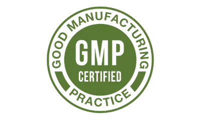 Java Burn GMP manufacturing badge